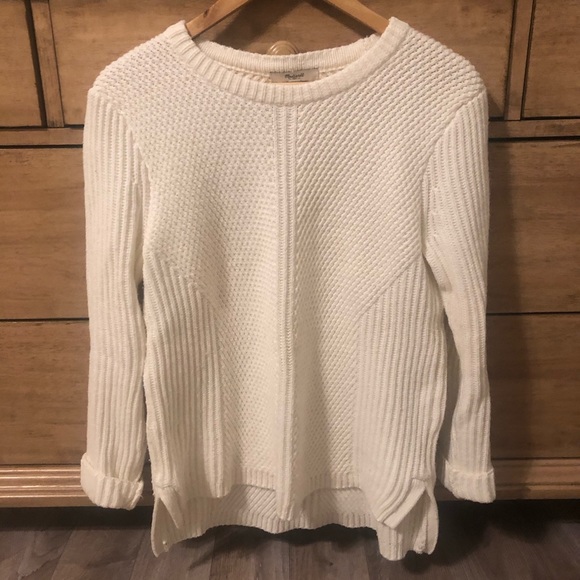 Madewell Cream Crew Neck Sweater - Picture 1 of 4